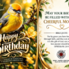 Happy Birthday virtual greeting card - Cheerful moments
