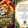 Happy Birthday virtual greeting card - Wonderful celebration
