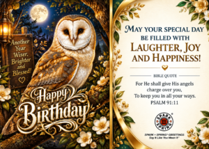 Happy Birthday virtual greeting card - Joy & Happiness