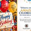 Happy Birthday virtual greeting card - Amazing celebration