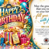 Happy Birthday virtual greeting card