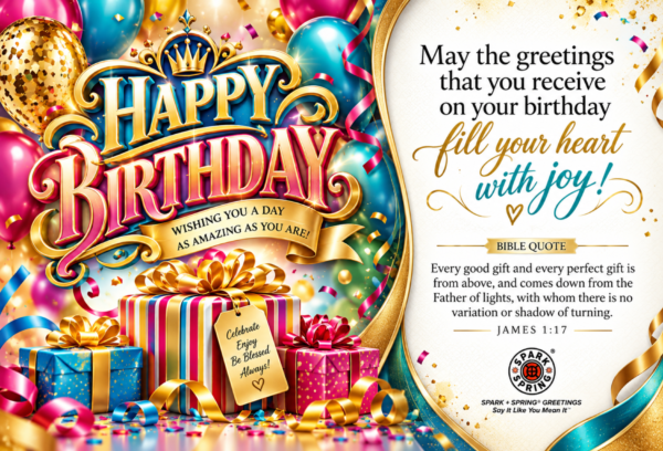 Happy Birthday virtual greeting card