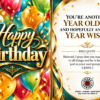 Happy Birthday virtual greeting card - Older wiser