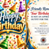 Happy Birthday virtual greeting card - Birthday suit