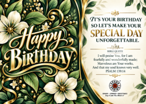 Happy Birthday virtual greeting card - Unforgettable