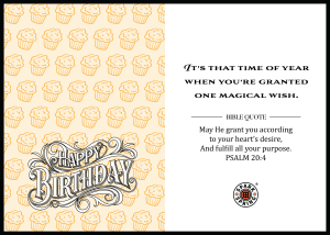 Christian-inspired Magical Wish Happy Birthday Eco-Friendly Greeting Card (Virtual)