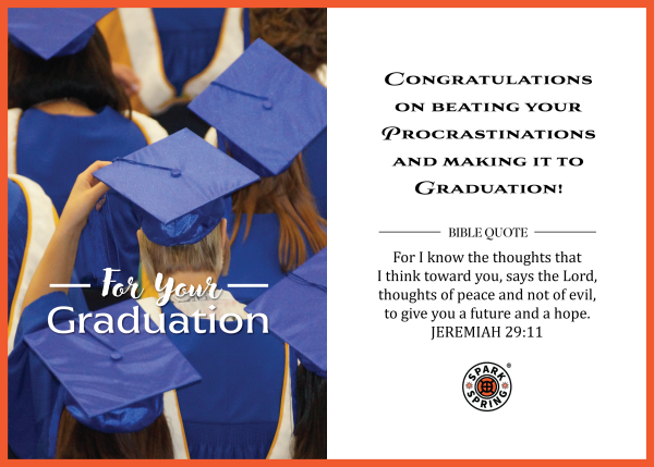 Christian-inspired Graduation Greeting Card (Virtual)