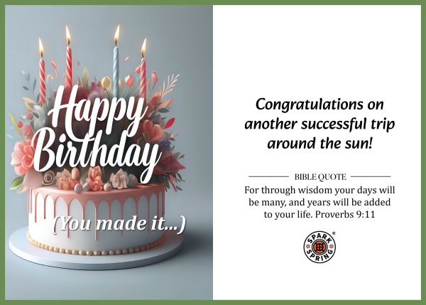 Christian-inspired Birthday Greeting Card