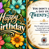 29 Forever Happy Birthday Greeting Card