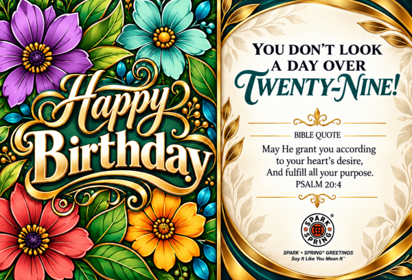 29 Forever Happy Birthday Greeting Card