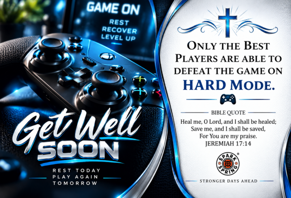 Hard Mode Get Well Soon Greeting Card