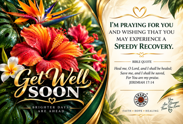 Speedy Recovery Get Well Soon Greeting Card