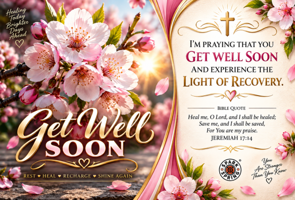 Light of Recovery Get Well Soon Greeting Card