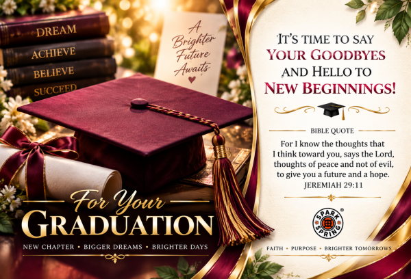 New Beginnings Graduation Greeting Card