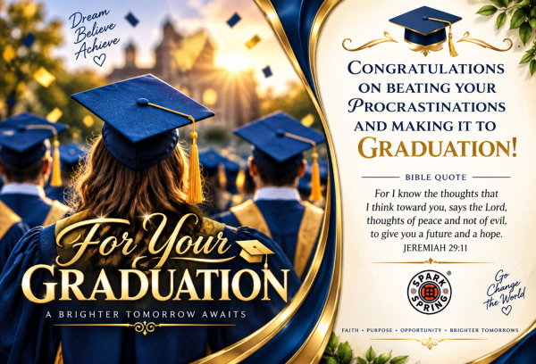 Procrastination Graduation Greeting Card