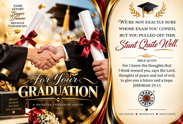 Exam Stunt Graduation Greeting Card