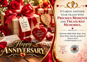 Treasured Memories Happy Anniversary Love & Romance Greeting Card