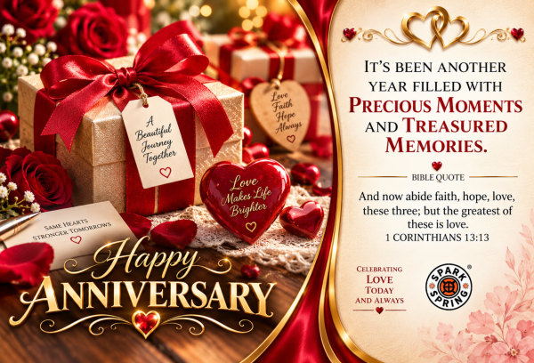 Treasured Memories Happy Anniversary Love & Romance Greeting Card