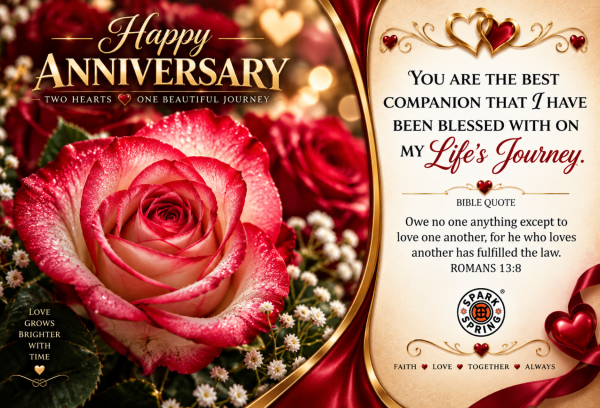 Best Companion Happy Anniversary Greeting Card