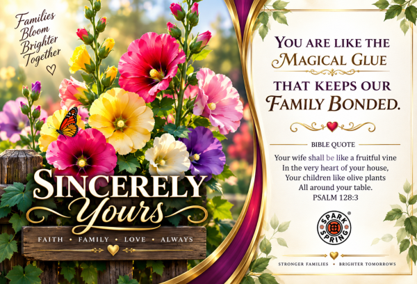 Magical Glue Sincerely Yours Love & Romance Greeting Card