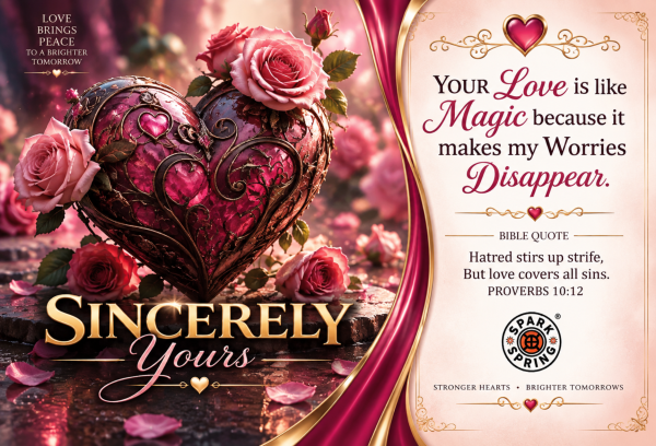 Like Magic Sincerely Yours Love & Romance Greeting Card