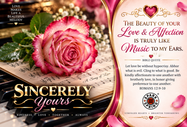 Like Music Sincerely Yours Love & Romance Greeting Card