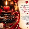 Fire In The Rain Happy Valentine's Day Greeting Card