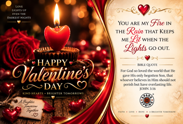 Fire In The Rain Happy Valentine's Day Greeting Card