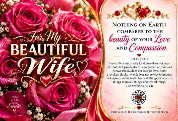 For Wife Love & Compassion Love & Romance Greeting Card