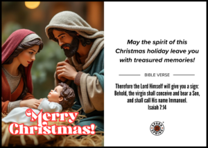 Christmas virtual greeting card - Christmas spirit treasured memories
