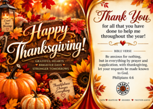 Spark + Spring virtual Greeting Card - Thanksgiving