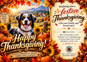 Spark + Spring virtual Greeting Card - Thanksgiving