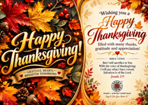 Spark + Spring virtual Greeting Card - Thanksgiving