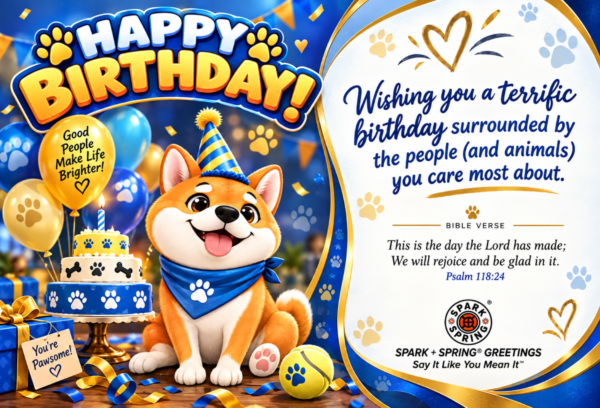 Spark + Spring virtual Greeting Card - Happy Birthday