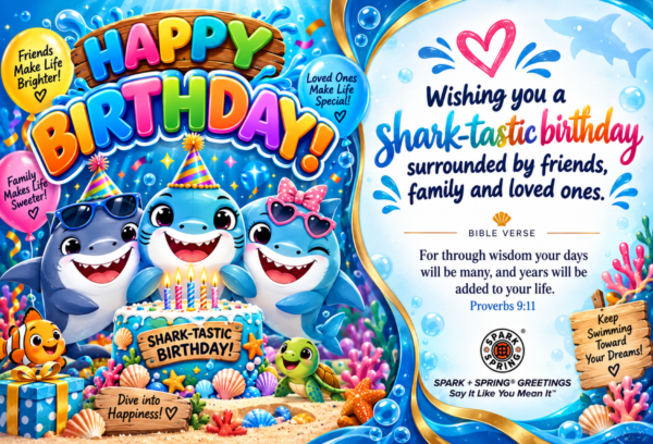 Spark + Spring virtual Greeting Card - Happy Birthday