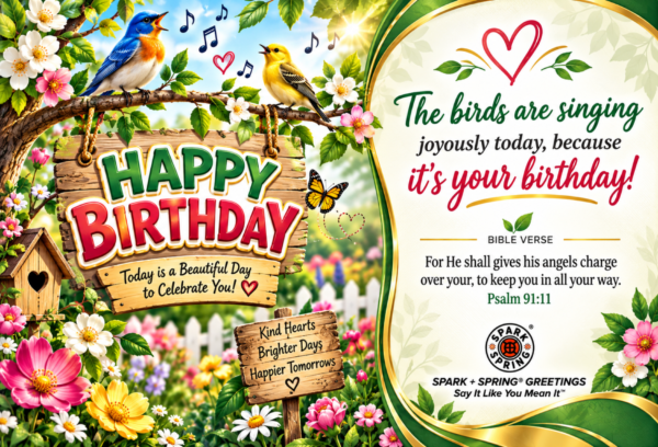 Spark + Spring virtual Greeting Card - Happy Birthday