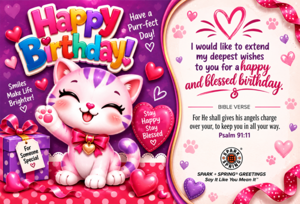 Spark + Spring virtual Greeting Card - Happy Birthday