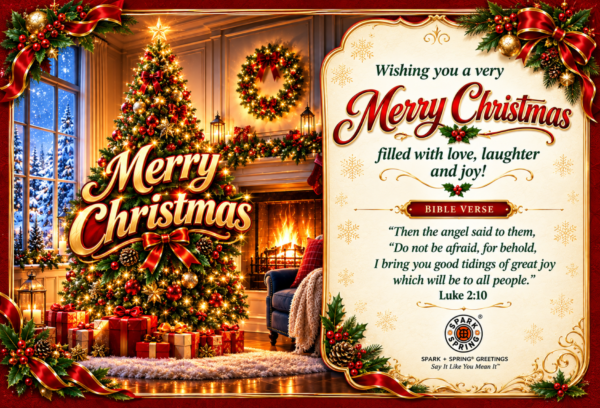 Spark + Spring virtual Greeting Card - Christmas