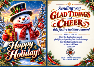 Spark + Spring virtual greeting card - Christmas