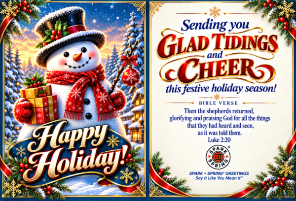 Spark + Spring virtual greeting card - Christmas