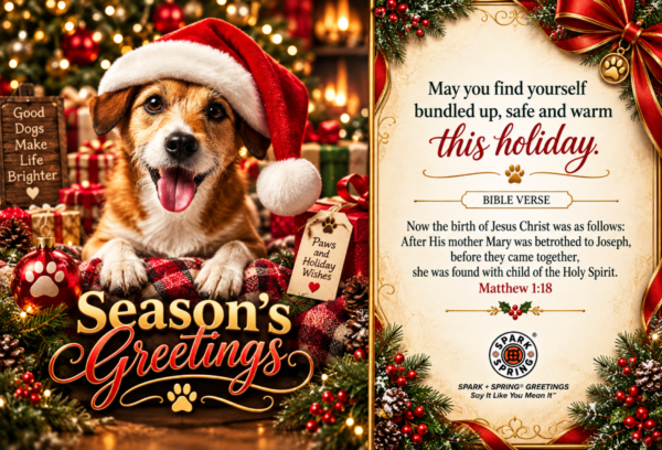 Spark + Spring virtual Greeting Card - Christmas
