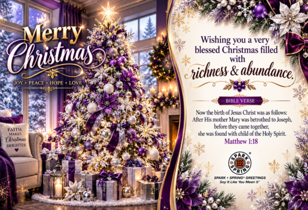 Spark + Spring virtual Greeting Card - Christmas