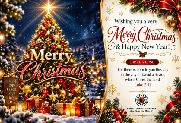 Spark + Spring virtual Greeting Card - Christmas & New Year