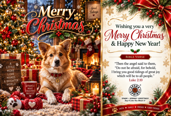 Spark + Spring virtual Greeting Card - Christmas & New Year