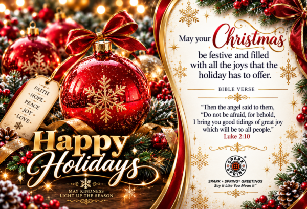 Spark + Spring virtual Greeting Card - Christmas