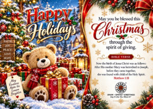 Spark + Spring virtual Greeting Card - Christmas