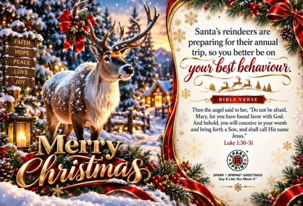 Spark + Spring virtual Greeting Card - Christmas
