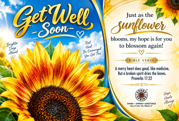 Spark + Spring virtual Greeting Card - Get Well Soon
