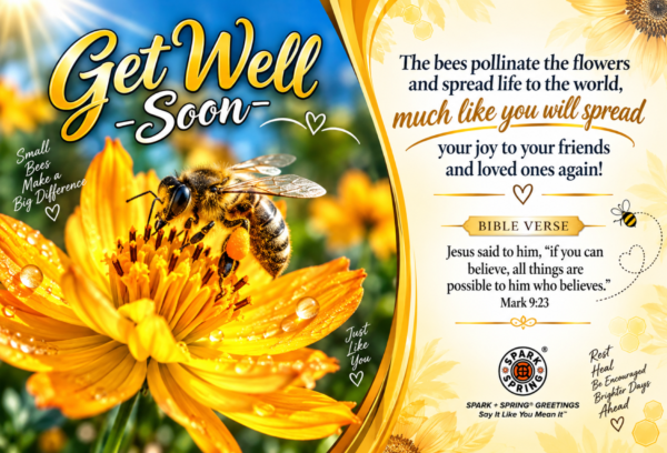 Spark + Spring virtual Greeting Card - Get Well Soon
