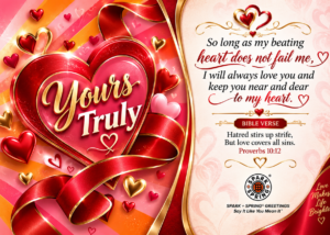 Spark + Spring virtual greeting card - Yours Truly (Love & Romance)
